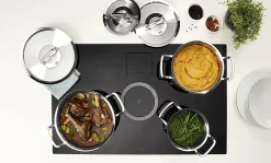Fissler Original-Profi Collection Pannenset met Steelpan, Koekenpan en RVS Deksels, 5-delig