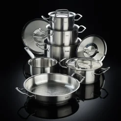 Fissler Original-Profi Collection Pannenset met Steelpan en RVS Deksels, 4-delig