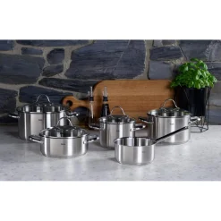 Fissler Palermo Pannenset met Glasdeksels, 5-delig