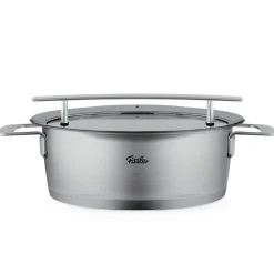 Fissler Phi Collection Kookpan Laag met Glasdeksel, 24cm