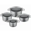 Fissler Phi Collection Pannenset met Glasdeksels, 4-delig