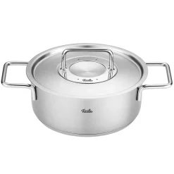 Fissler Pure Collection Kookpan Laag met RVS Deksel, 20cm