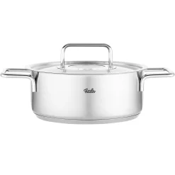Fissler Pure Collection Kookpan Laag met RVS Deksel, 20cm