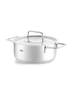 Fissler Pure Collection Kookpan Laag met RVS Deksel, 20cm