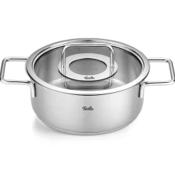 Fissler Pure Collection Kookpan Laag met Glasdeksel, 20cm