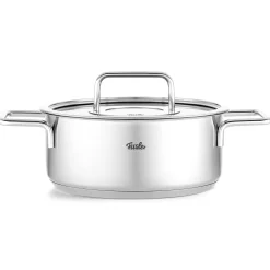 Fissler Pure Collection Kookpan Laag met Glasdeksel, 20cm