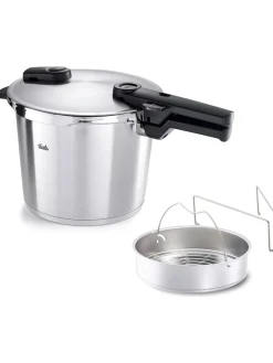 Fissler Vitaquick Premium Snelkookpan met Inzet, 10L