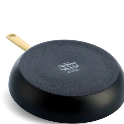 Greenpan Craft Koekenpannenset met Gouden Steel, 20+28cm zwart