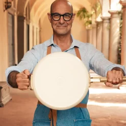 Greenpan Stanley Tucci Koekenpan met Glasdeksel, 30cm white