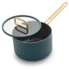 Greenpan Stanley Tucci Steelpan met Glasdeksel, 20cm pine green