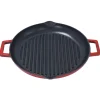 Grillpan met Grepen Gietijzer, 31cm rood