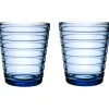 iittala Aino Aalto Waterglazen, 0,22L lichtblauw 2 stuks