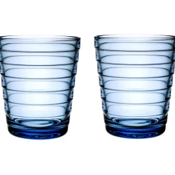 iittala Aino Aalto Waterglazen, 0,22L lichtblauw 2 stuks