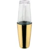 Ilsa Boston Shaker met glas, rvs goudkleurig 0,7L