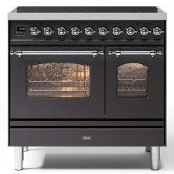 ILVE Nostalgie Inductiefornuis PD096NE3/MGC, 90cm grafiet mat