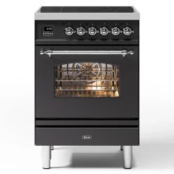 ILVE Nostalgie Inductiefornuis PI064NE3/MGC, 60cm grafiet mat
