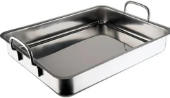 Inoxibar Braadslede met Handvatten, 40,5x32cm