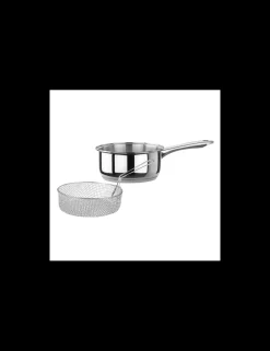 Inoxibar Ecco Cristal Steelpan met Friteusemand, 18cm