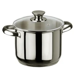 Inoxibar Ecco Kookpan met Glasdeksel, 16cm