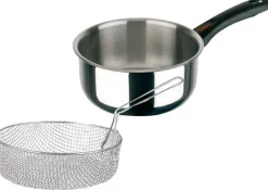 Inoxibar Forma Steelpan met Friteusemand, 18cm