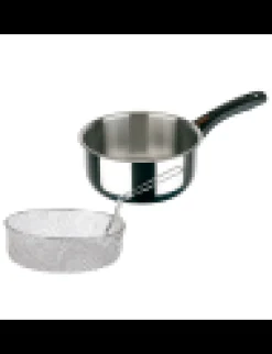 Inoxibar Forma Steelpan met Friteusemand, 18cm