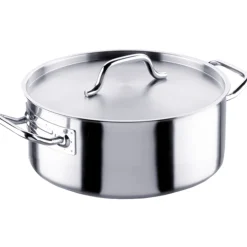 Inoxibar Professional Line Kookpan Laag met Deksel, 36cm