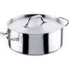 Inoxibar Professional Line Kookpan Laag met Deksel, 24cm