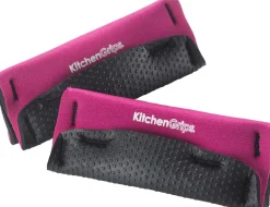 Kitchengrips Handvatgreep, 2 stuks zwart / roze