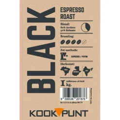 Kookpunt Black Label Koffiebonen, 6kg