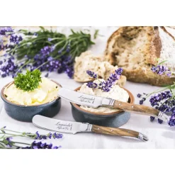 Laguiole Style de Vie Botermessen, 4-delig olijfhout