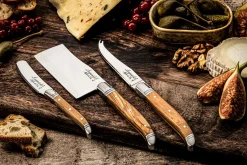Laguiole Style de Vie Kaasmessen, 3-delig olijfhout