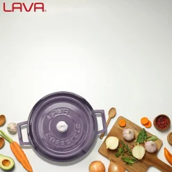 LAVA Premium Braadpan, 24cm paars