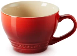 Le Creuset Cappuccinomok Groot, 0,4 L kersenrood