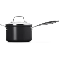 Le Creuset Essential Non-Stick Ceramic Steelpan met Glasdeksel, 18cm