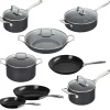 Le Creuset Essential Non-Stick Ceramic Pannenset, 8-delig