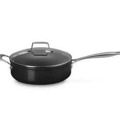 Le Creuset Essential Non-Stick Ceramic Hapjespan met Glasdeksel, 26cm