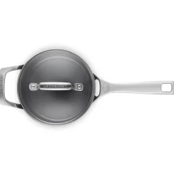 Le Creuset Essential Non-Stick Ceramic Steelpan met Glasdeksel, 16cm