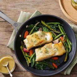 Le Creuset Essential Non-Stick Ceramic Pannenset, 6-delig