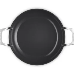 Le Creuset Essential Non-Stick Ceramic Provençaalse Sauteerpan met Glasdeksel, 28cm