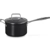 Le Creuset Essential Non-Stick Ceramic Steelpan met Glasdeksel, 20cm