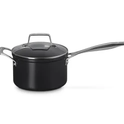 Le Creuset Essential Non-Stick Ceramic Steelpan met Glasdeksel, 20cm