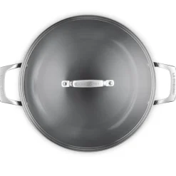 Le Creuset Essential Non-Stick Ceramic Provençaalse Sauteerpan met Glasdeksel, 30cm