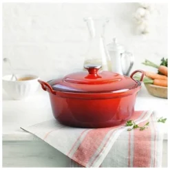 Le Creuset Faitout Braadpan, 32cm kersenrood