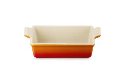 Le Creuset Heritage Bakvorm Aardewerk, 23x14,5cm oranjerood