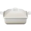 Le Creuset Heritage Ovenschaal met Deksel Vierkant, 23cm meringue