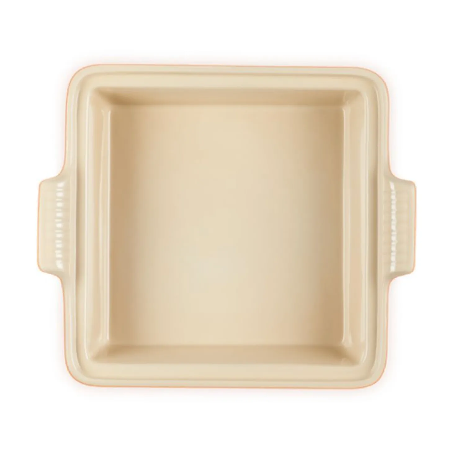 Le Creuset Heritage Ovenschaal met Deksel Vierkant, 23cm oranjerood