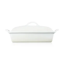 Le Creuset Heritage Ovenschaal met Deksel Rechthoekig, 33cm meringue