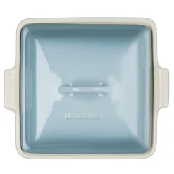 Le Creuset Heritage Ovenschaal met Deksel Vierkant, 23cm sea salt