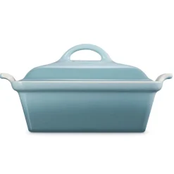 Le Creuset Heritage Ovenschaal met Deksel Vierkant, 23cm sea salt