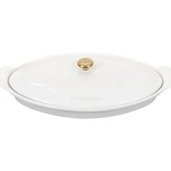 Le Creuset Heritage Ovenschaal met Deksel Vis, 1,6L wit